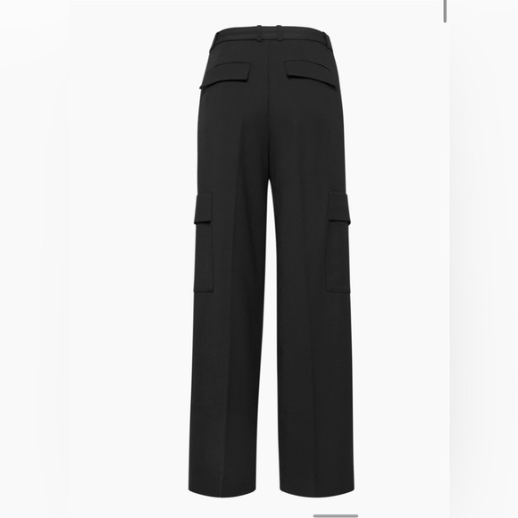 NWT Aritzia Babaton Spotlight Cargo Pant City Wool in Black Size 6 - Picture 8 of 14